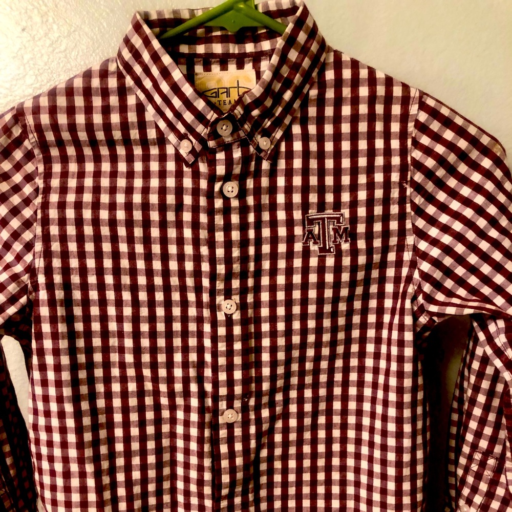 Boys Texas A&M button down